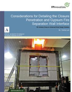 Considerations for Detailing the Closure Penetration and Gypsum Fire Separation Wall Interface