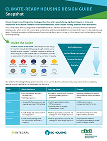 Screen capture of Climate-Ready Housing Guide – Snapshot